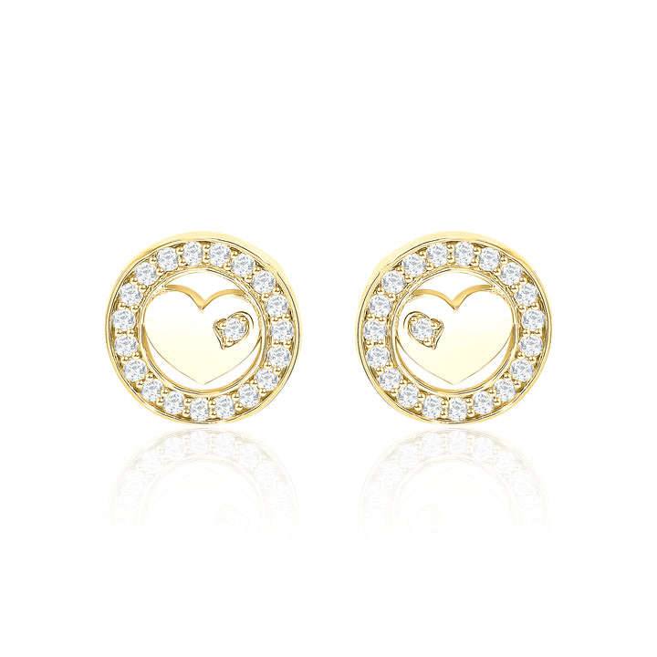 Heart Embellished Earrings