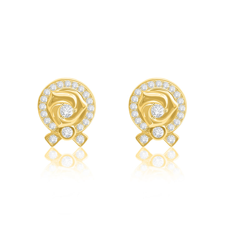 Rose & Bowtie Style Earrings