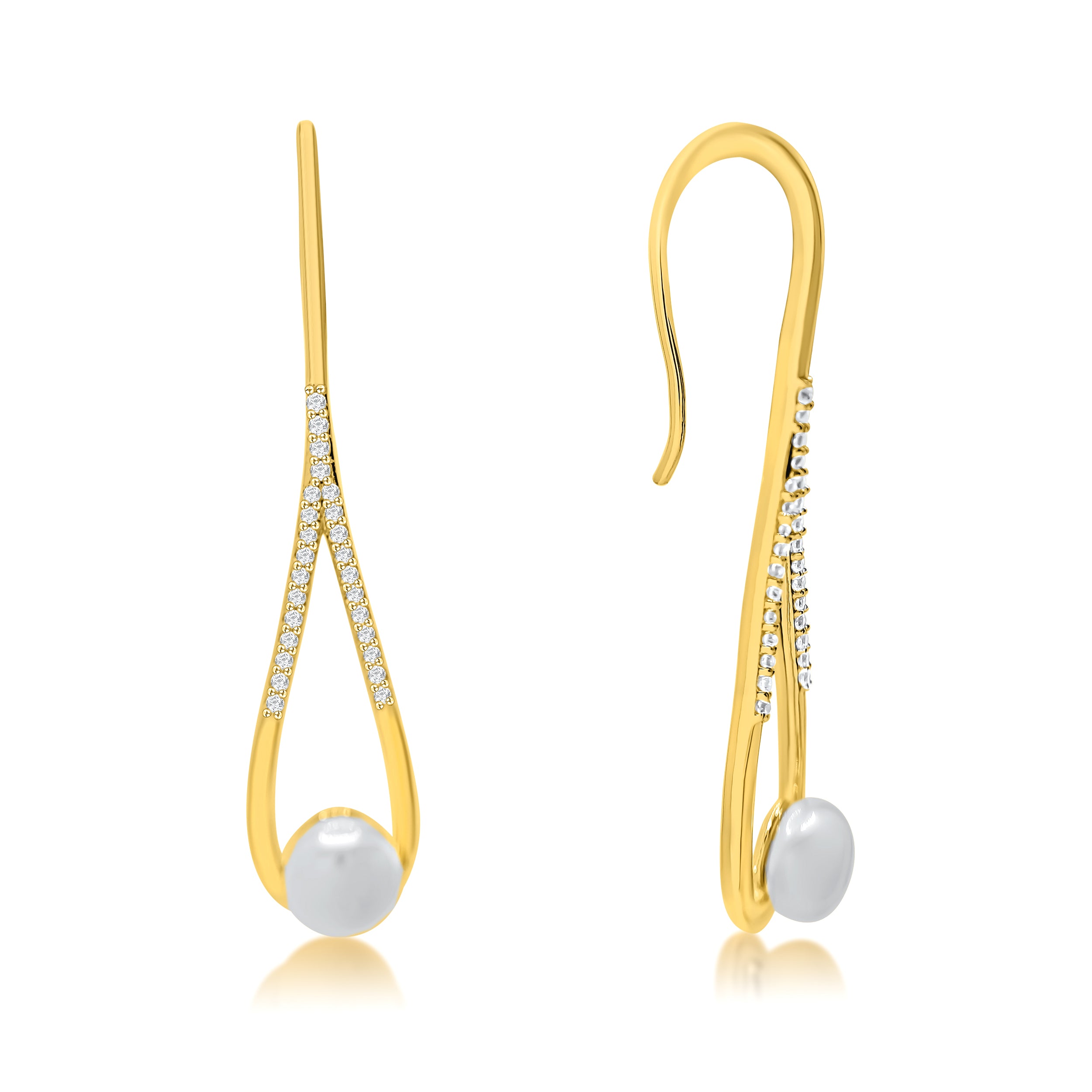 Pearl & Dangling Earrings