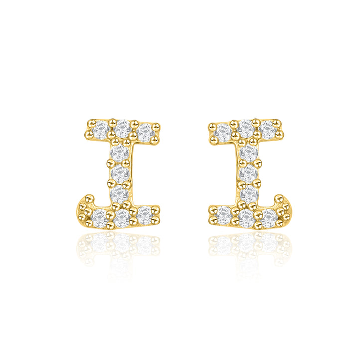 Letter I Earring