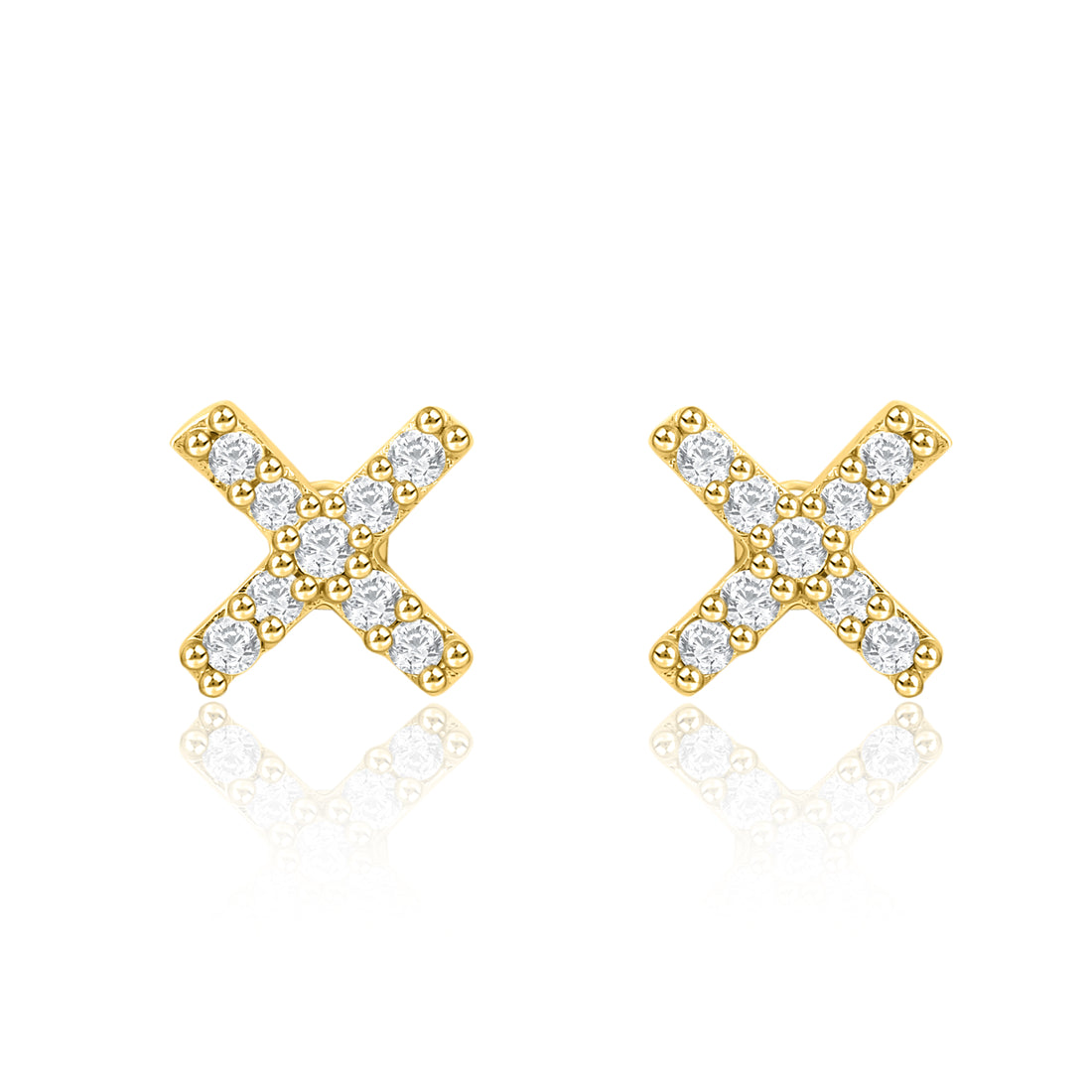 Letter X Earring