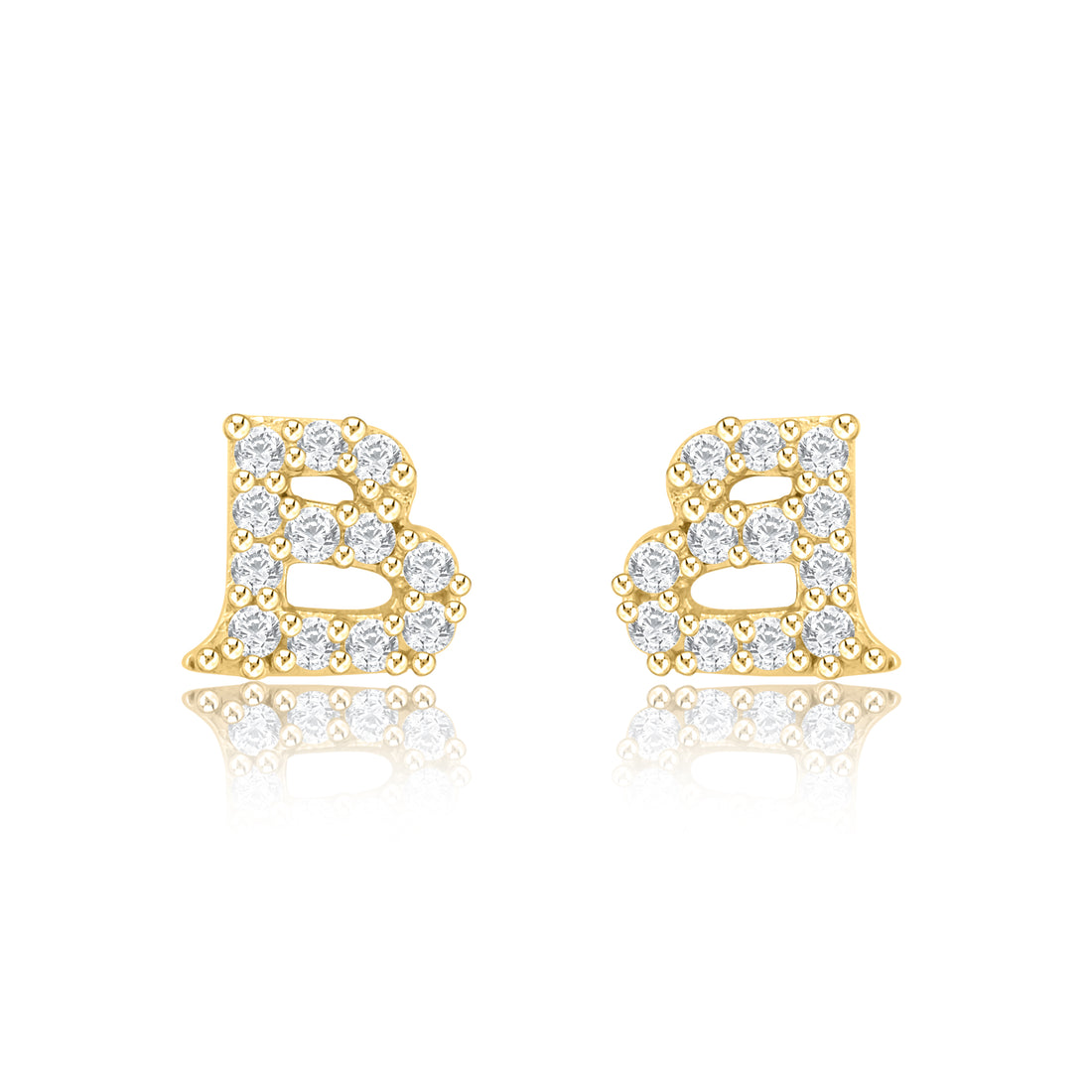 Letter B Earring