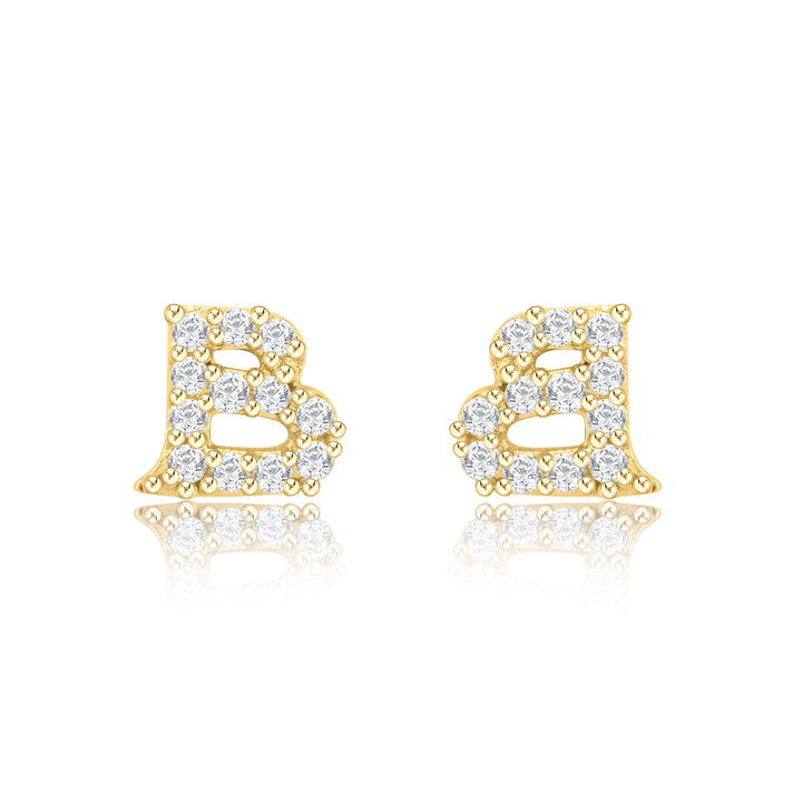 Letter B Earring