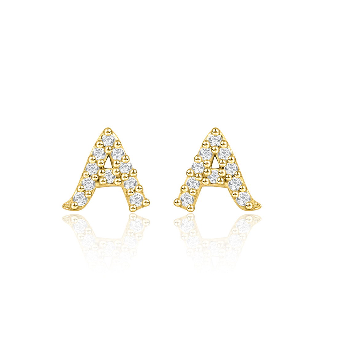Letter A Earring