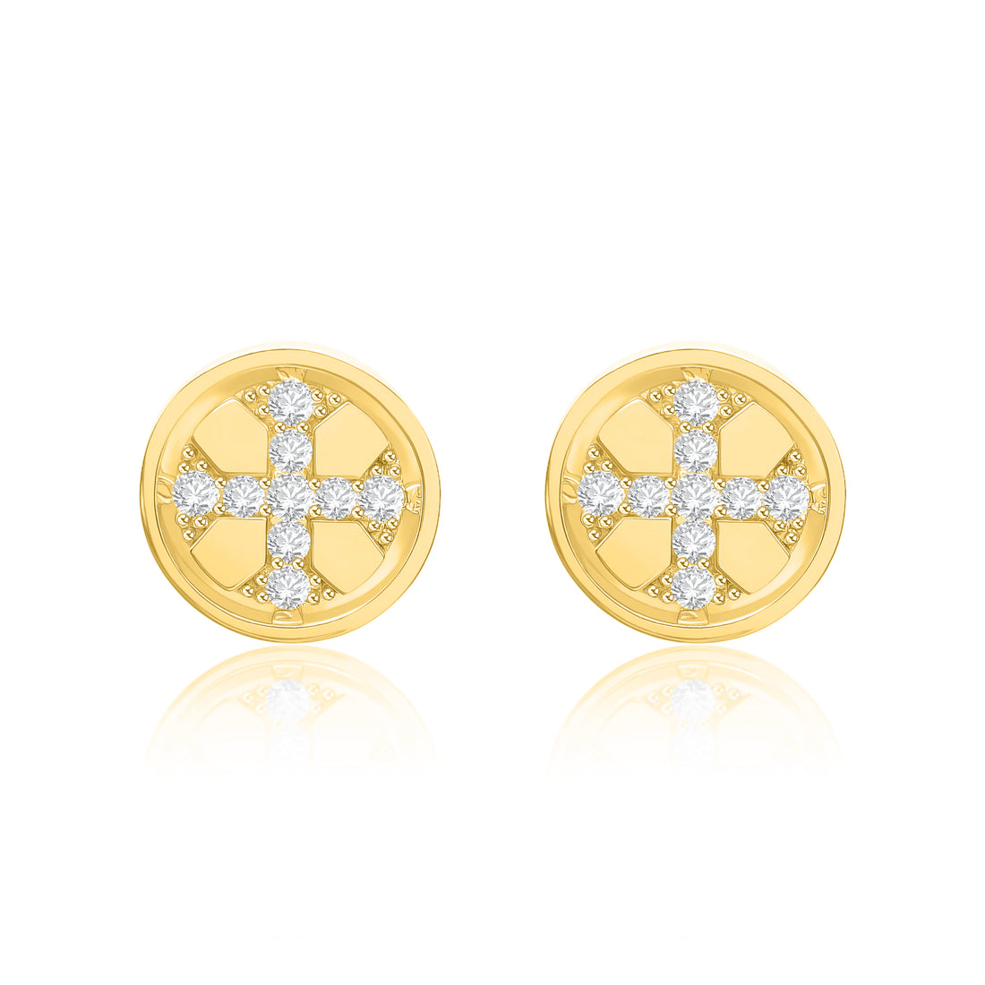 Medallion Crossstyle Earrings