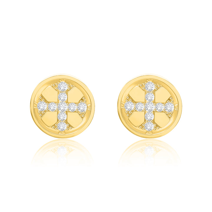 Medallion Crossstyle Earrings