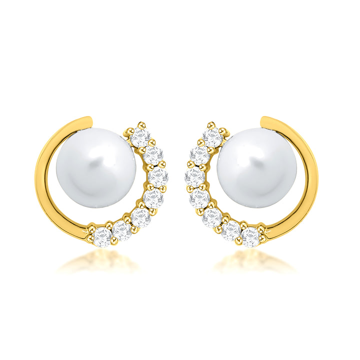 Pearl & Stud Earrings