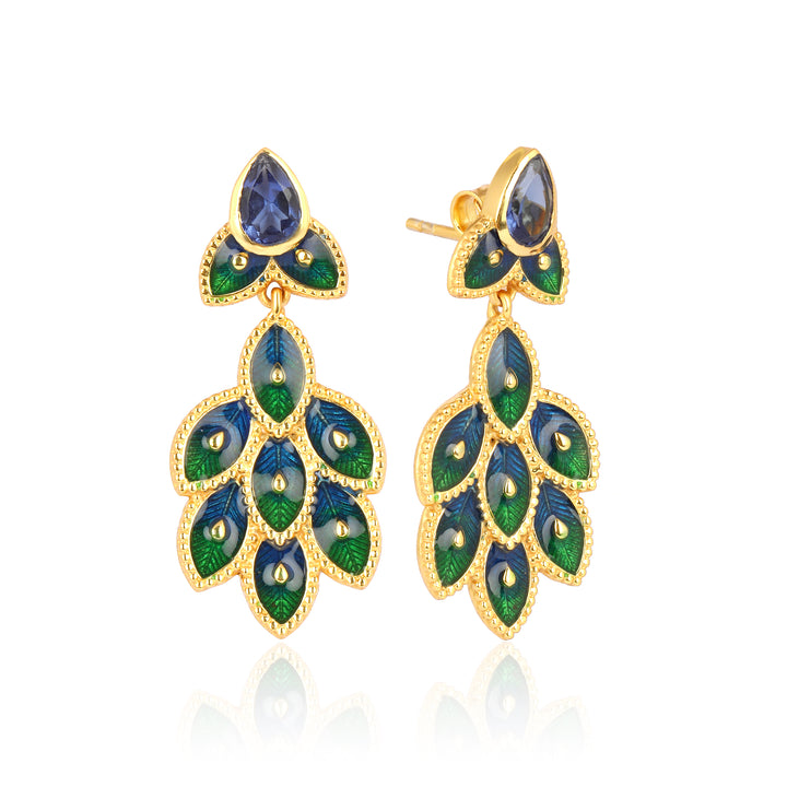 Iconic Peacock Feather Earrings
