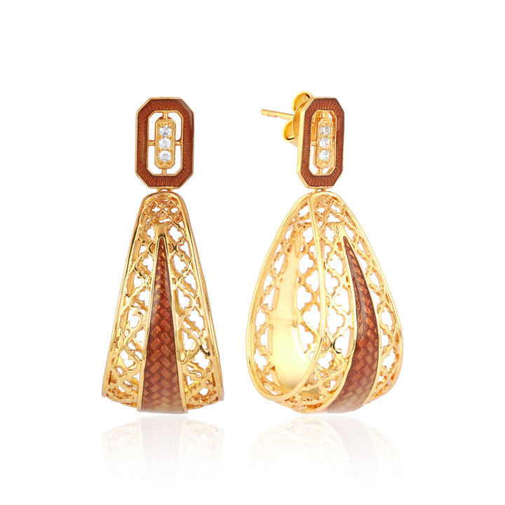 Vintage Opal Drop Dangle Earrings