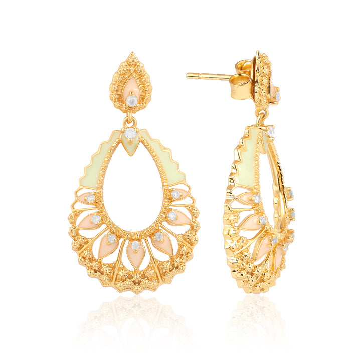 Floral Kundan Earrings