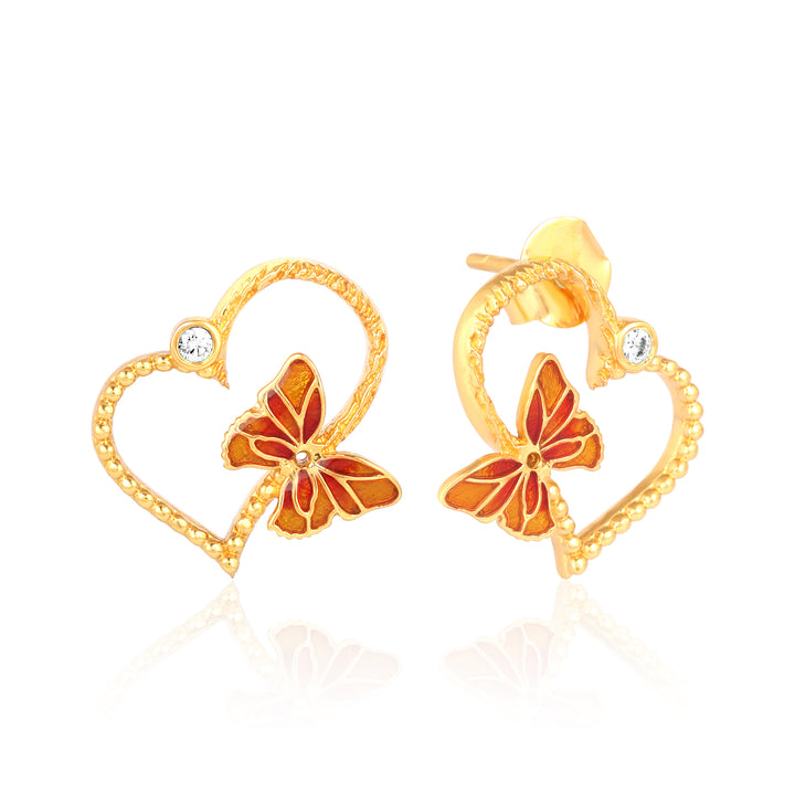 Butterfly Heart Earrings