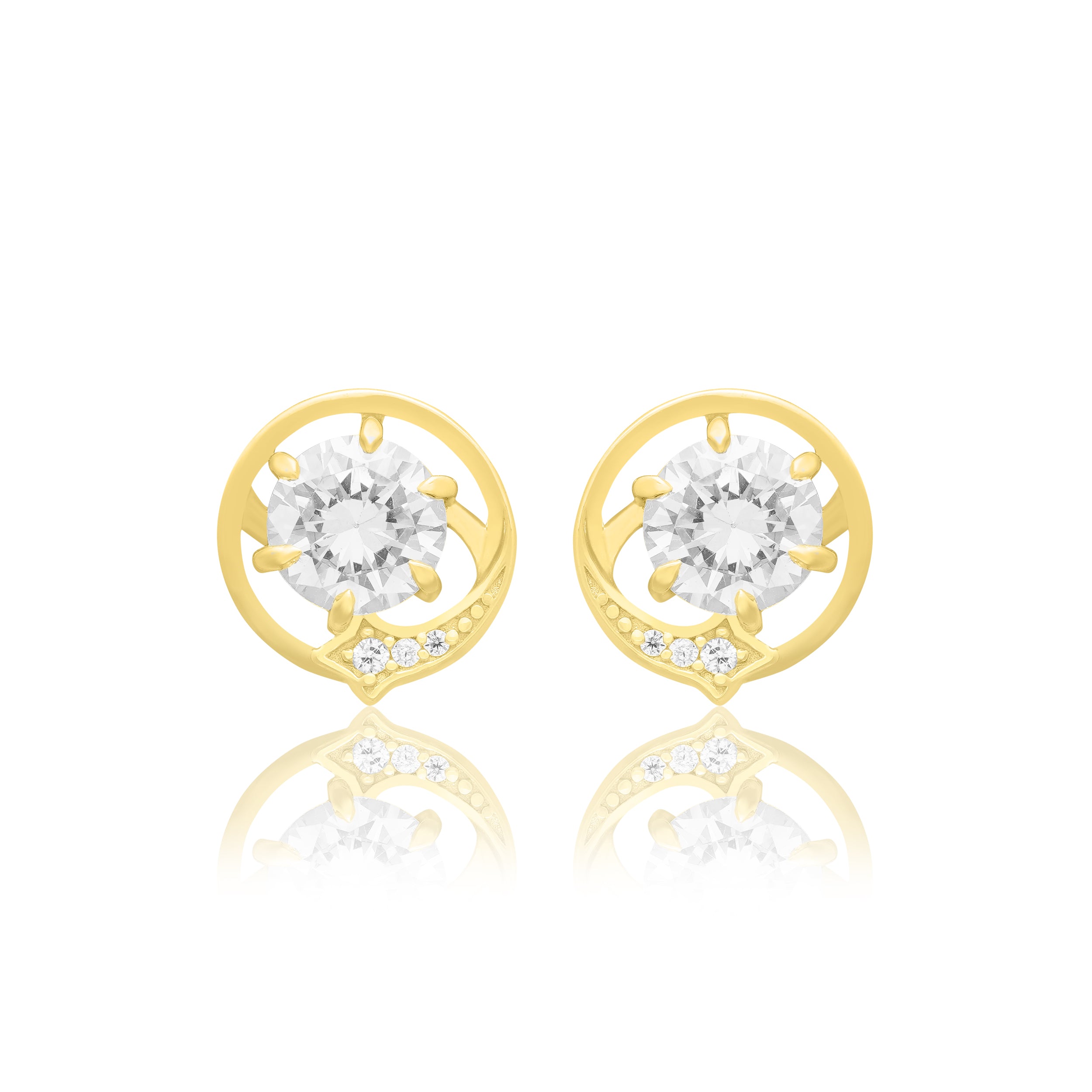 Luminous Classic Solitaire Earrings