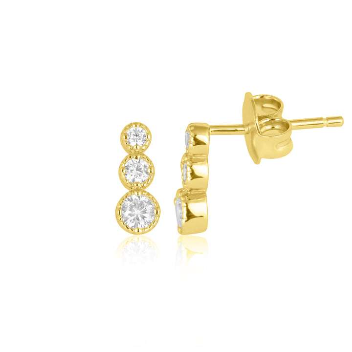 Round Pyramid Earrings