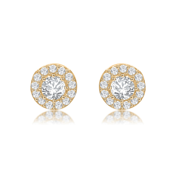 Classic Halo Round Stunning Earrings