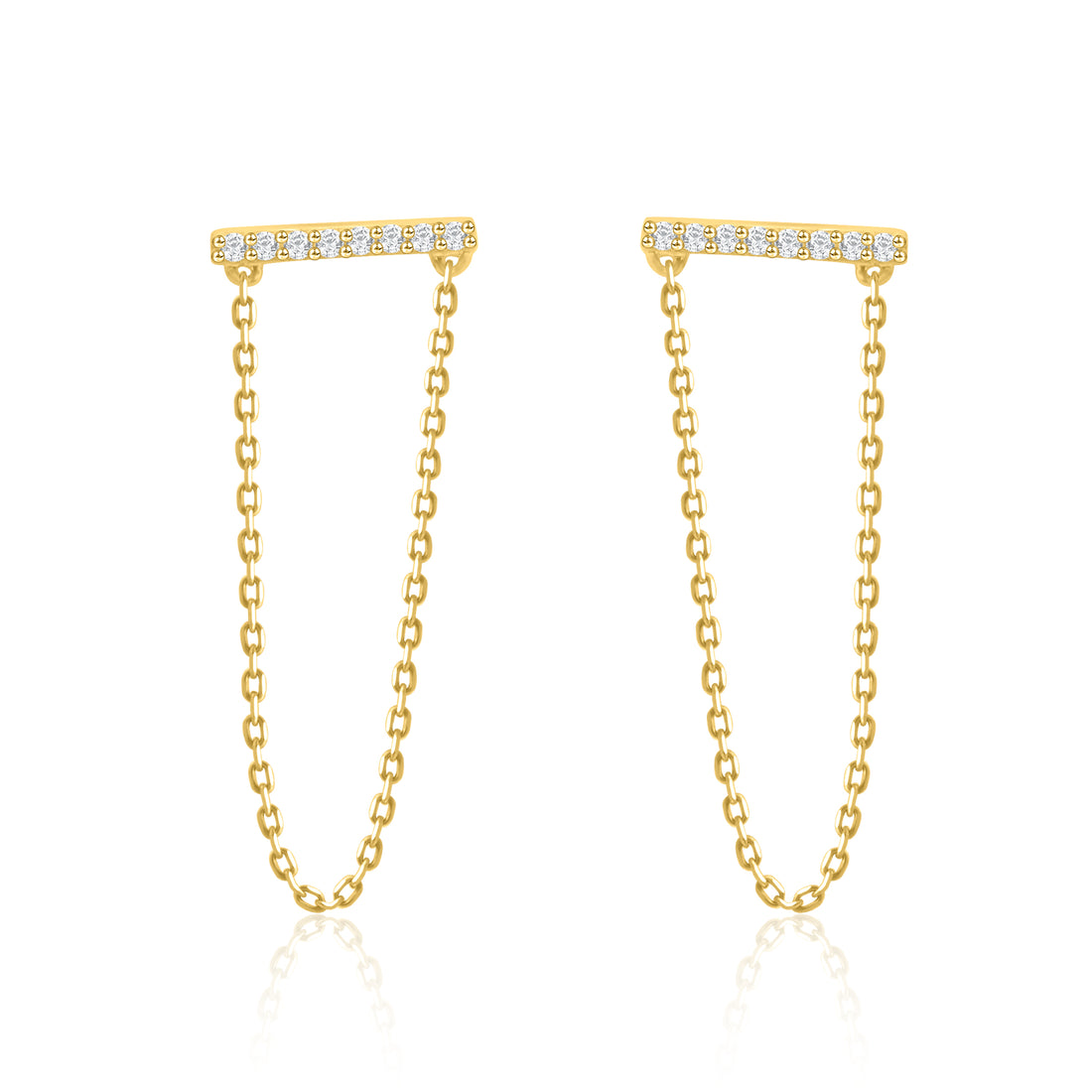 Sleek Style Dangling Bar Earrings