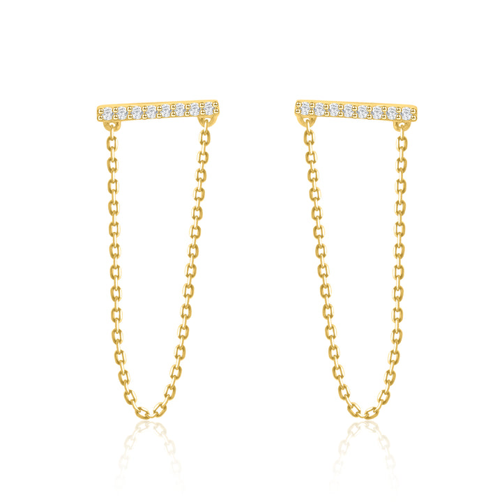 Sleek Style Dangling Bar Earrings