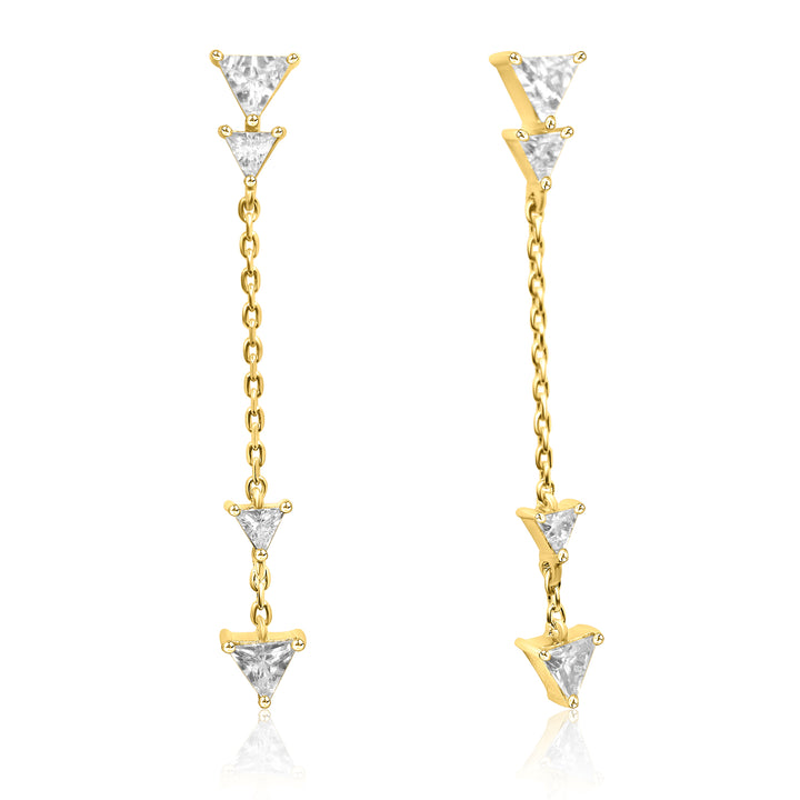 Arrow Inspired Sleek Long Earrings