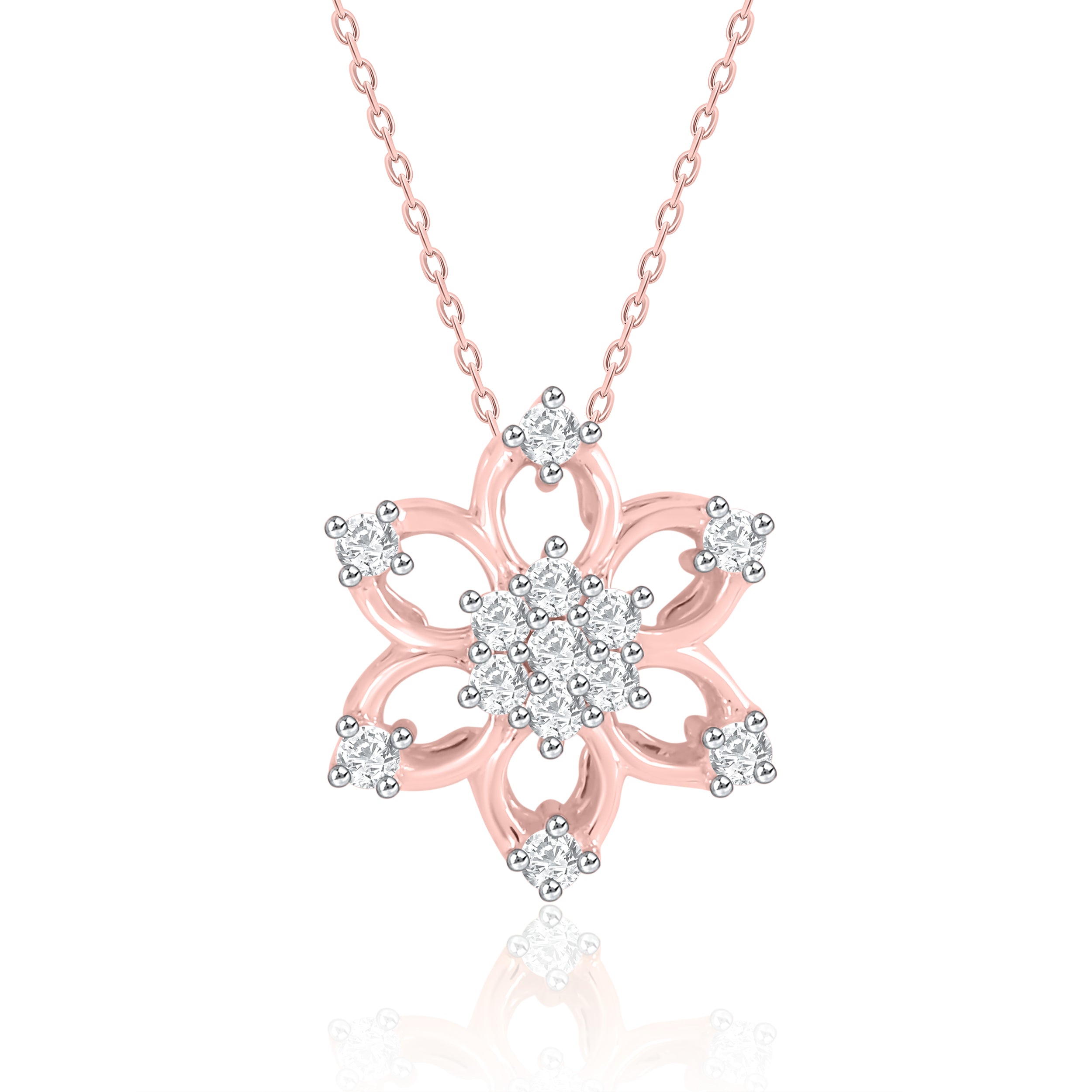 Snow Flake Diamond Pendant