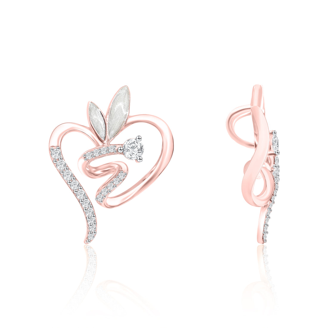 Heart Flame Diamond Pendant