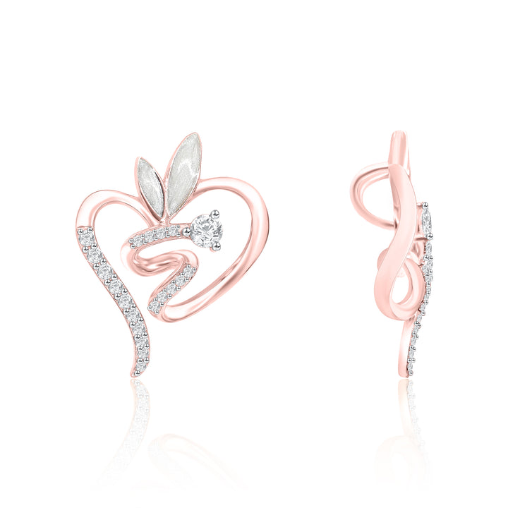 Heart Flame Diamond Pendant