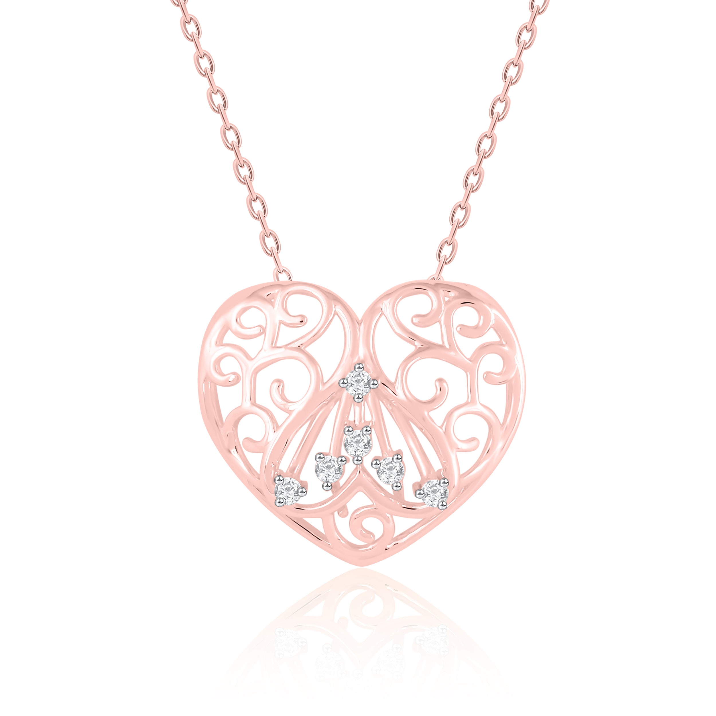 Heart shape Diamond Pendant
