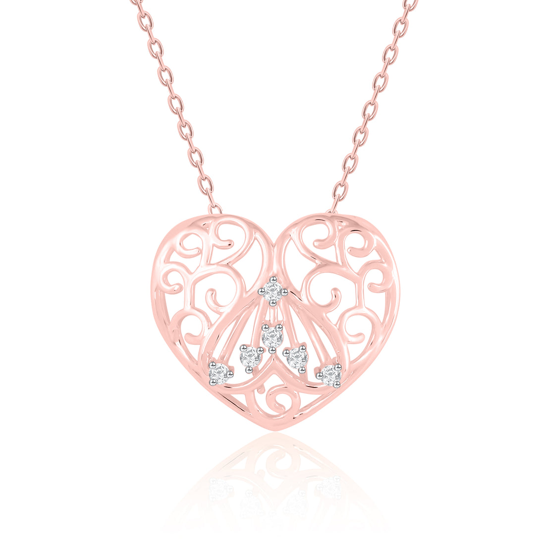 Heart shape Diamond Pendant