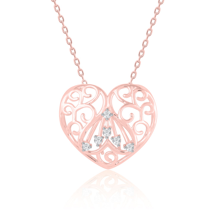 Heart shape Diamond Pendant