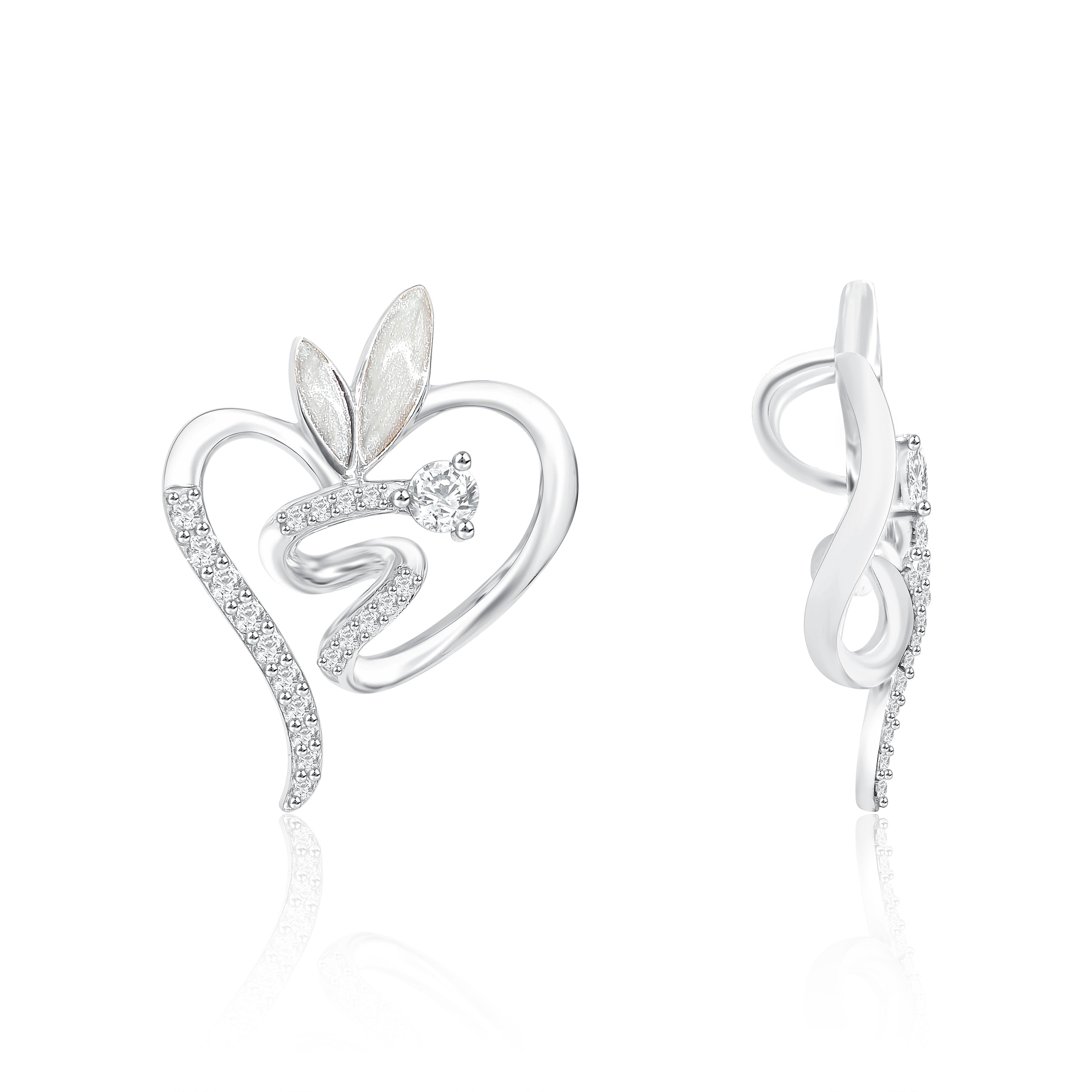 Heart Flame Diamond Pendant