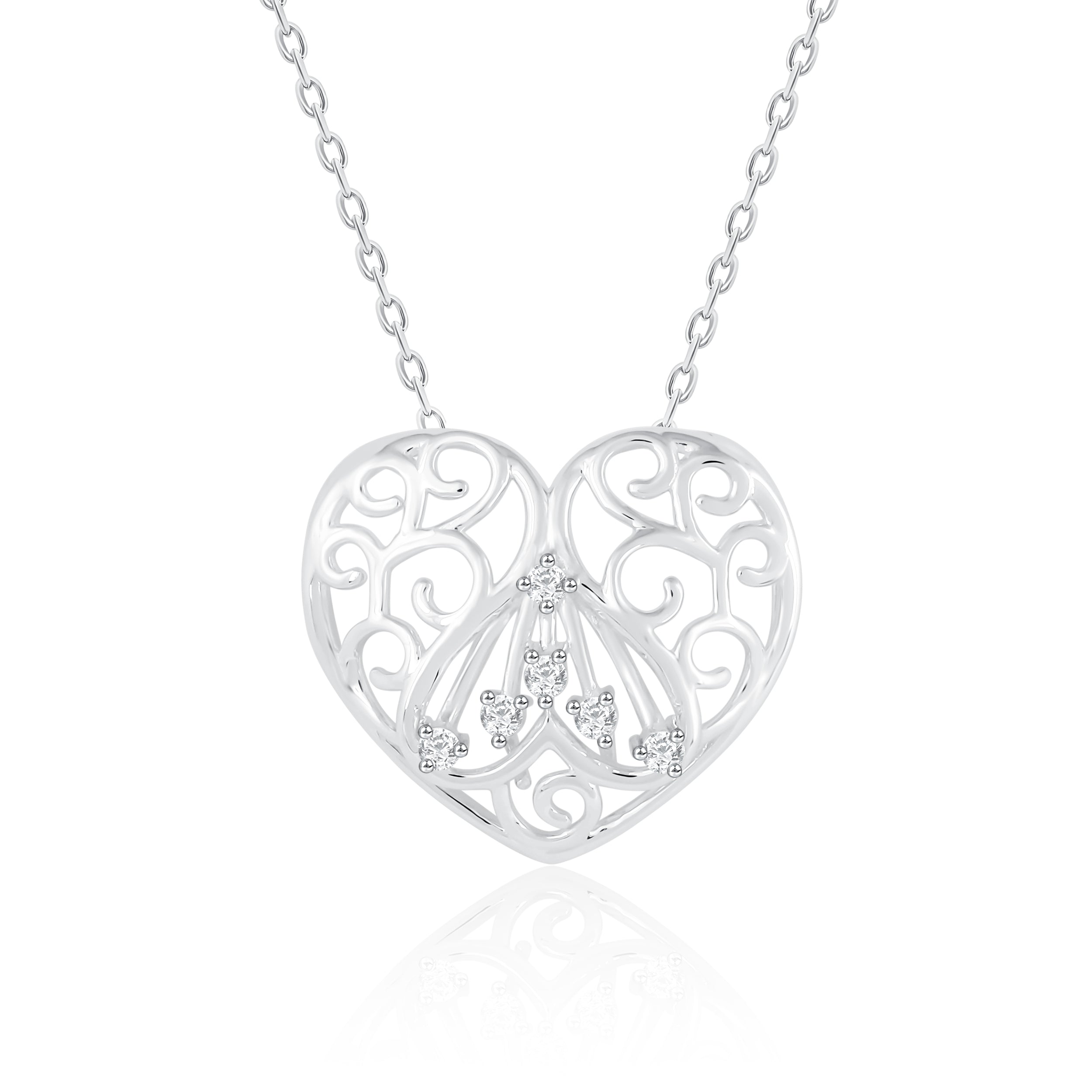 Heart shape Diamond Pendant