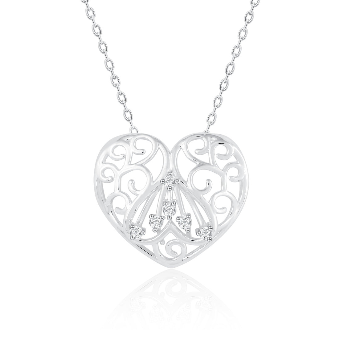 Heart shape Diamond Pendant