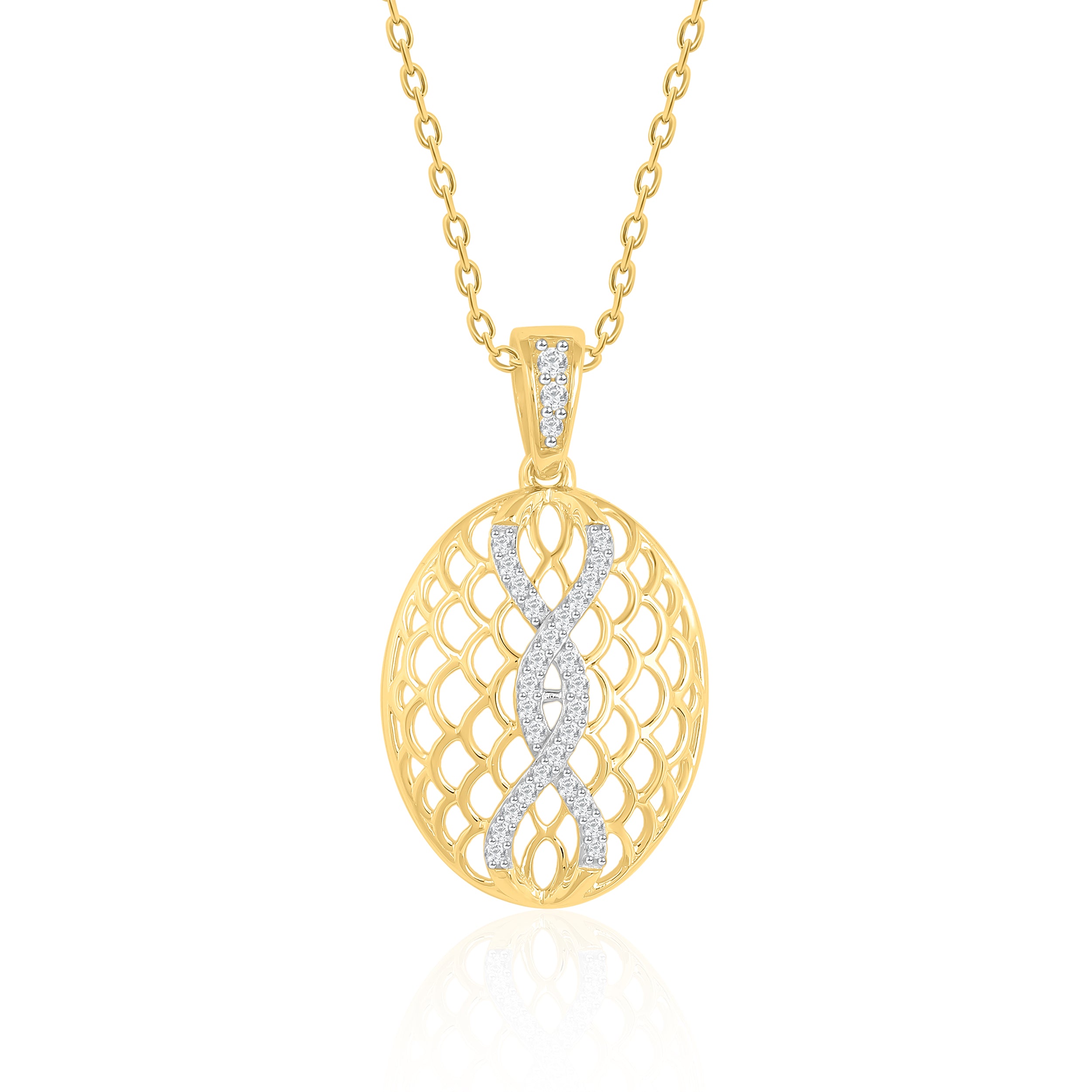 Honey Web Diamond Pendant