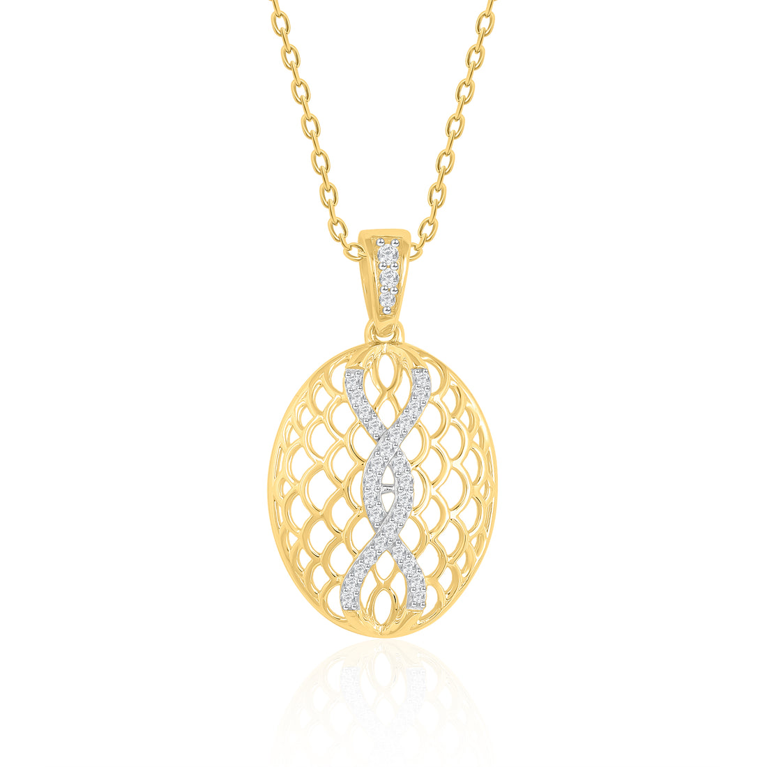 Honey Web Diamond Pendant