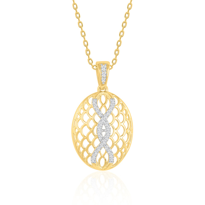 Honey Web Diamond Pendant