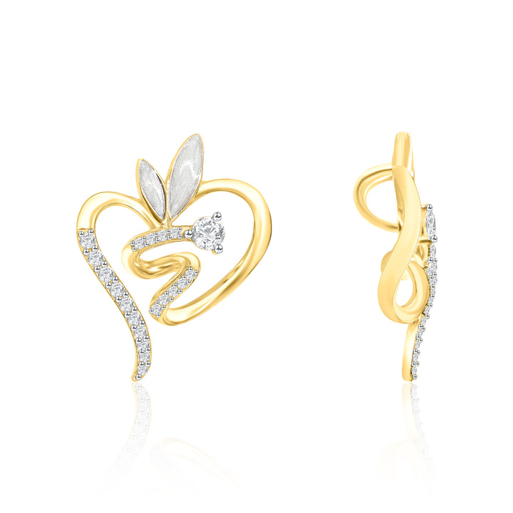 Heart Flame Diamond Pendant