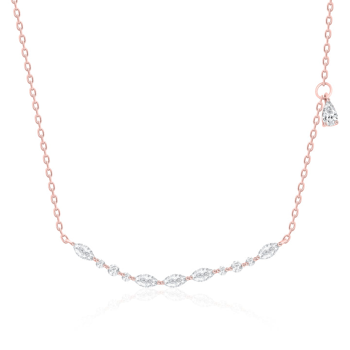 Sleek Crescent Shimmering Pendant