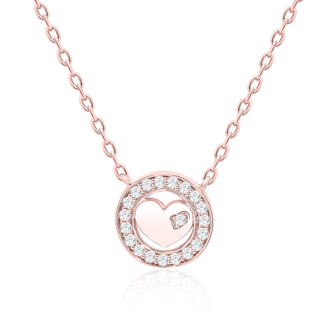 Round Style Heart Pendant