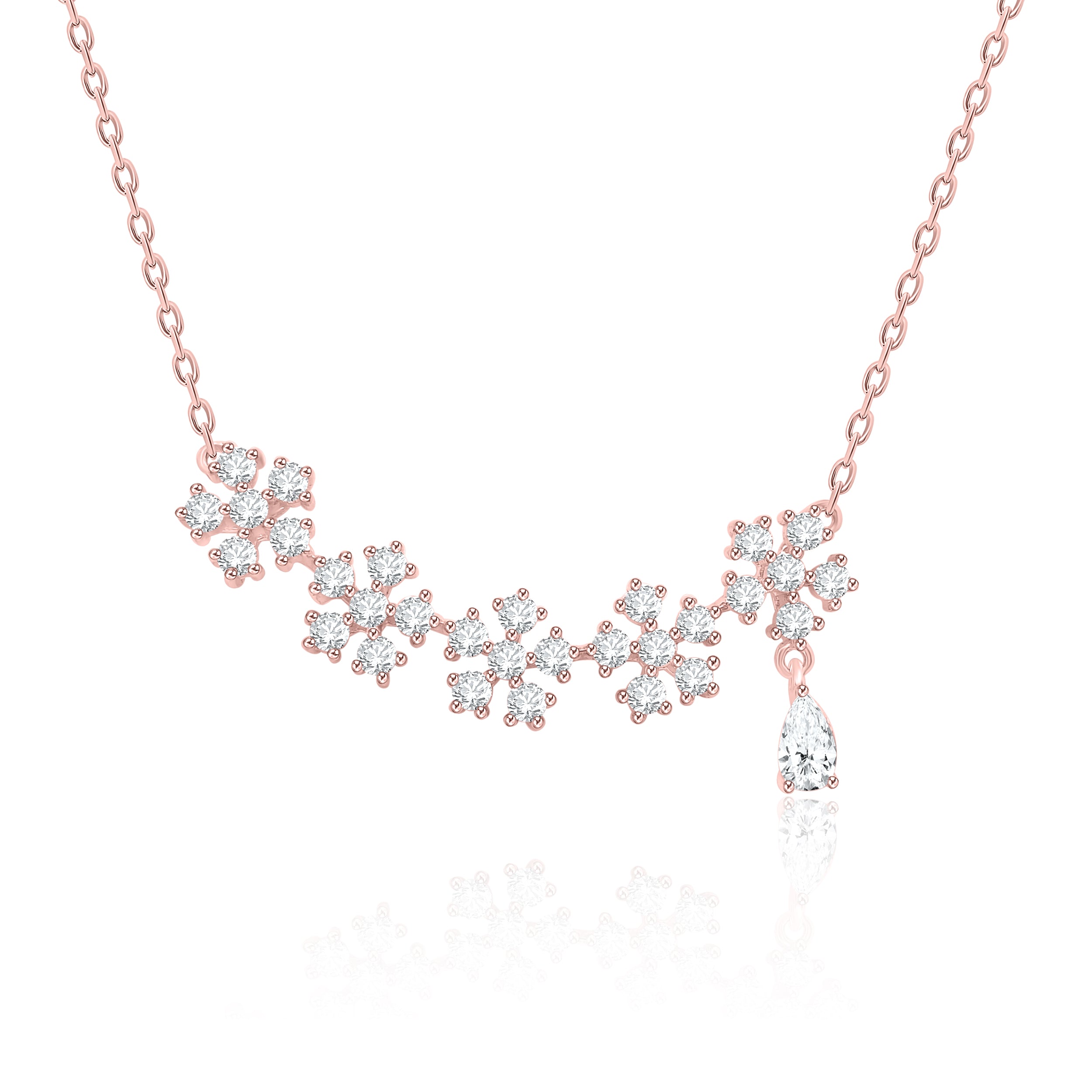 Flower Style Solitaire Pendant