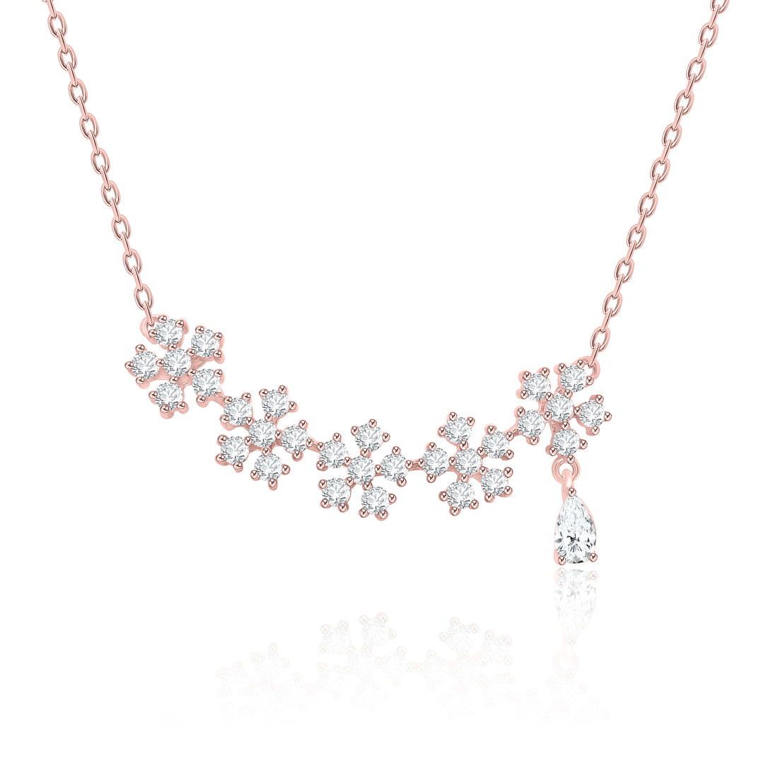 Flower Style Solitaire Pendant