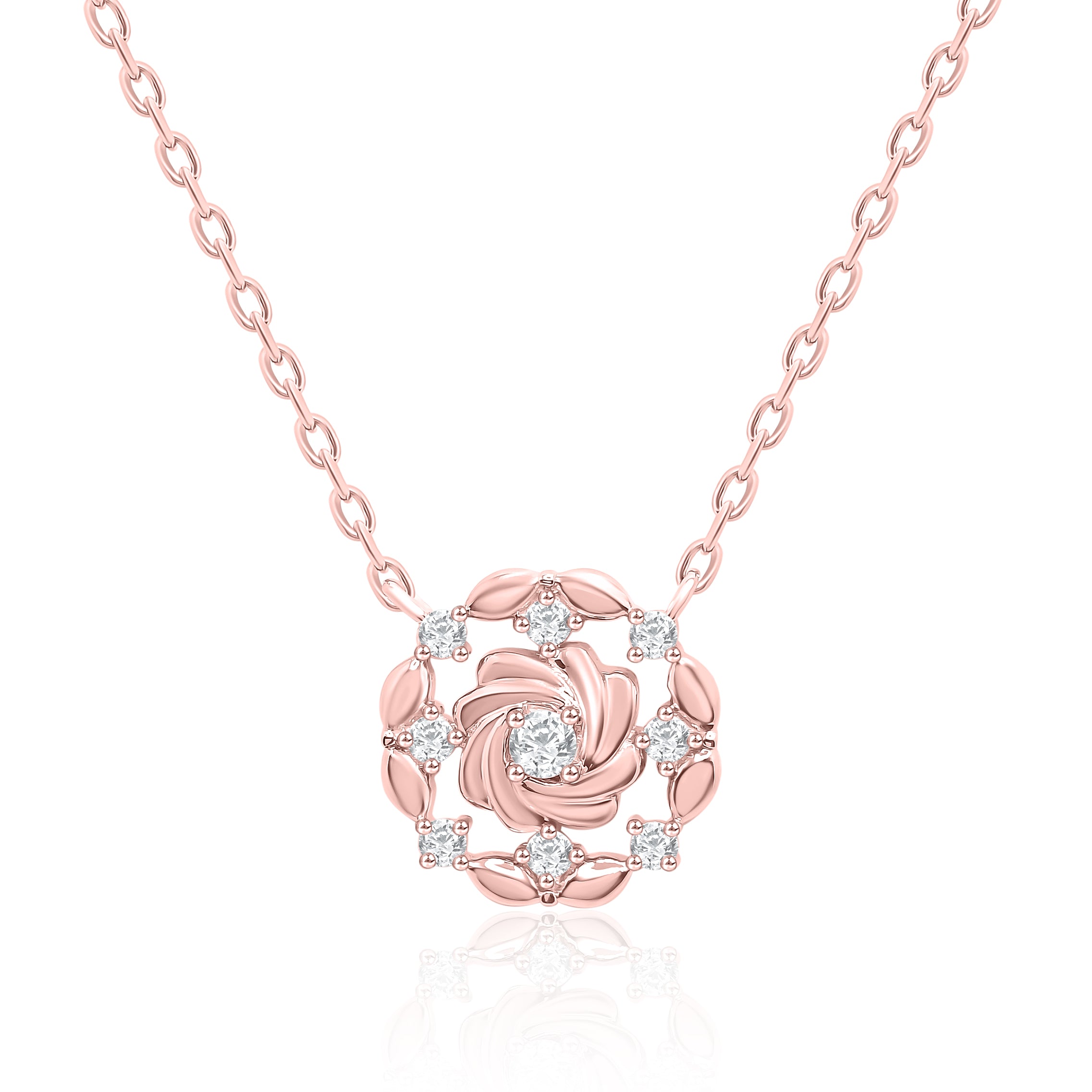 Flower Style Diamond Pendant