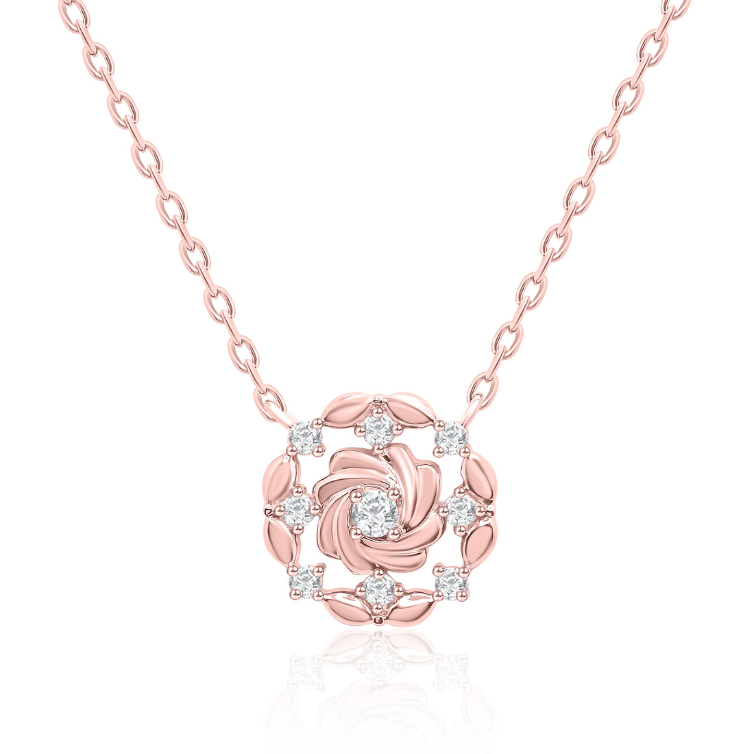 Flower Style Diamond Pendant