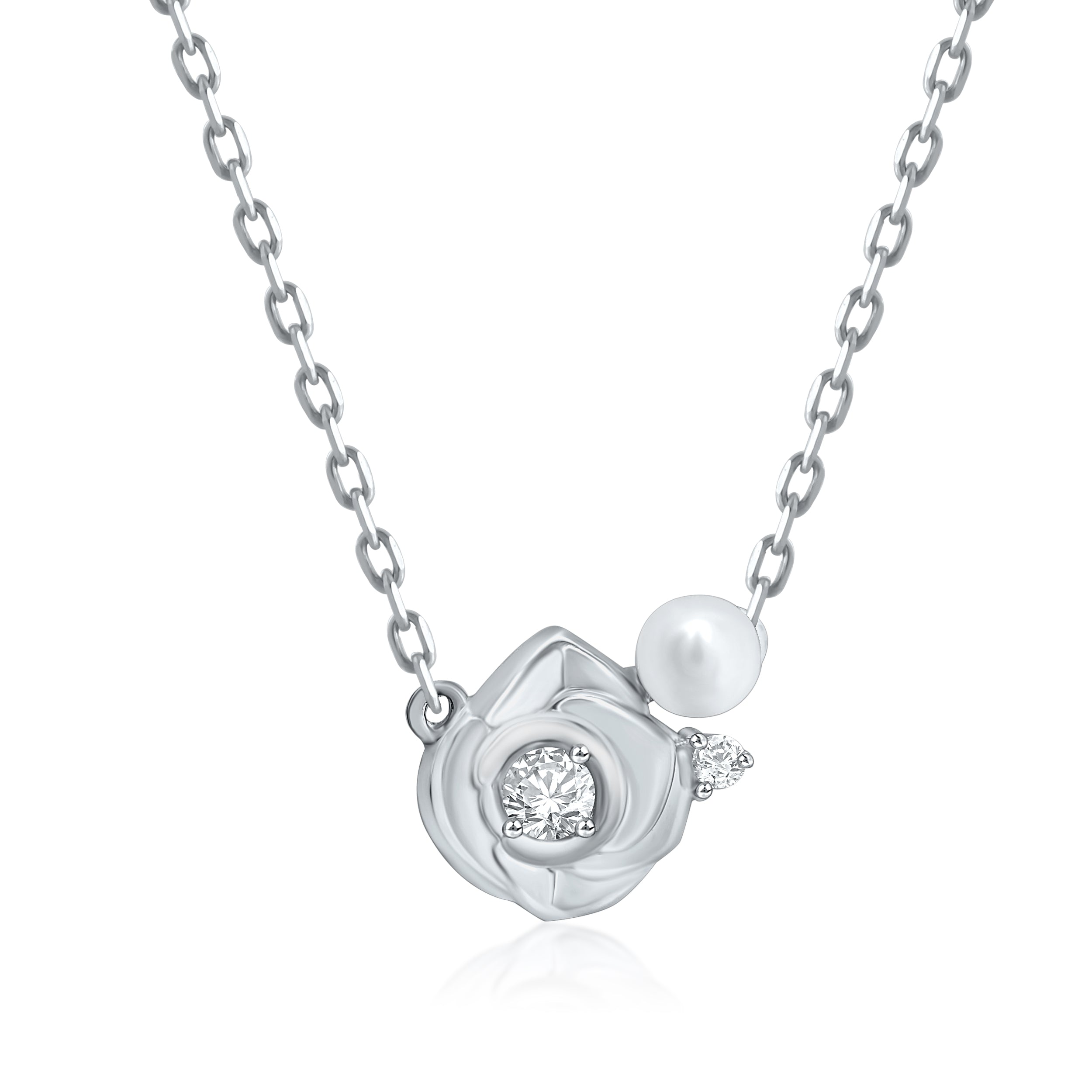 Rose Style Pendant Stunning Pearl