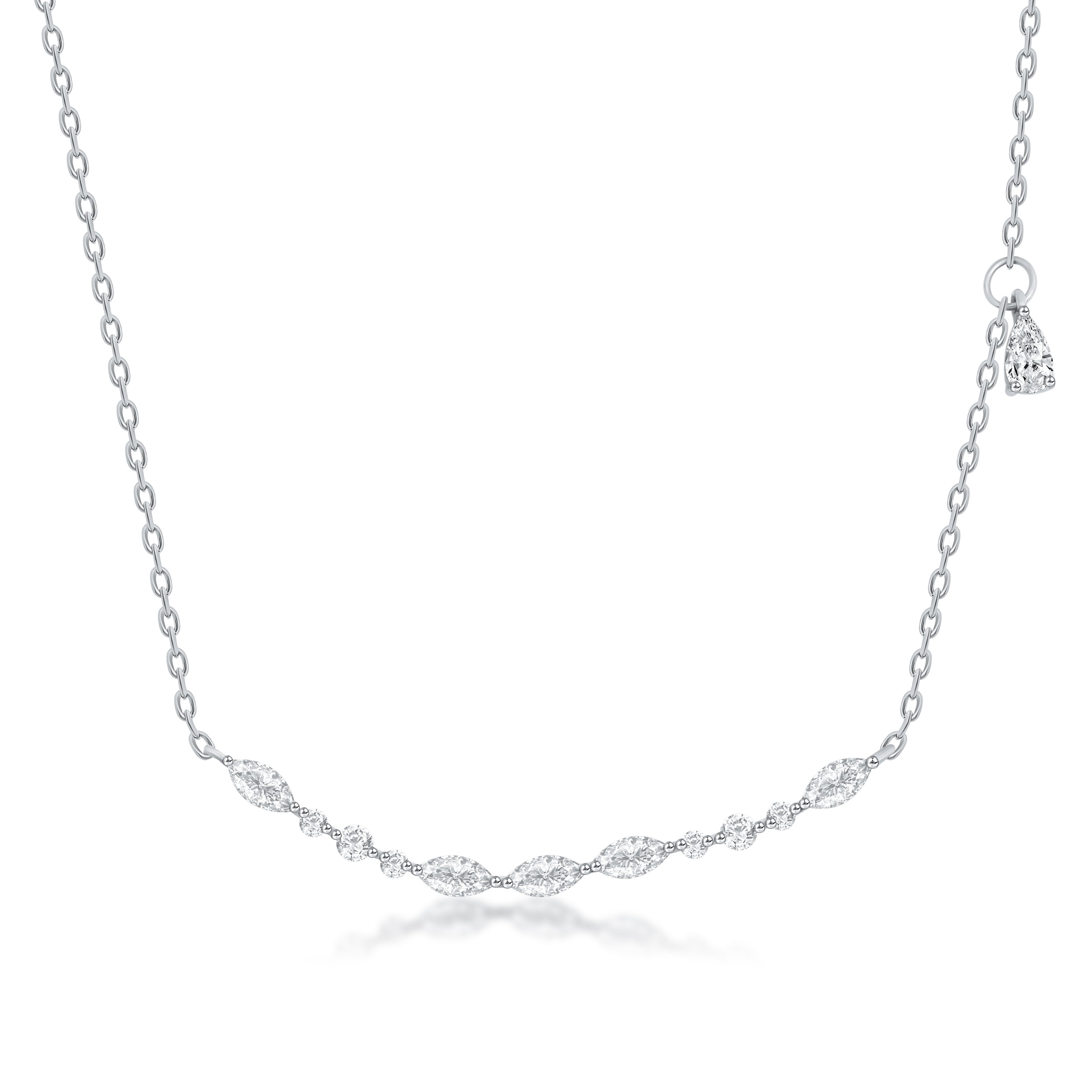 Sleek Crescent Shimmering Pendant