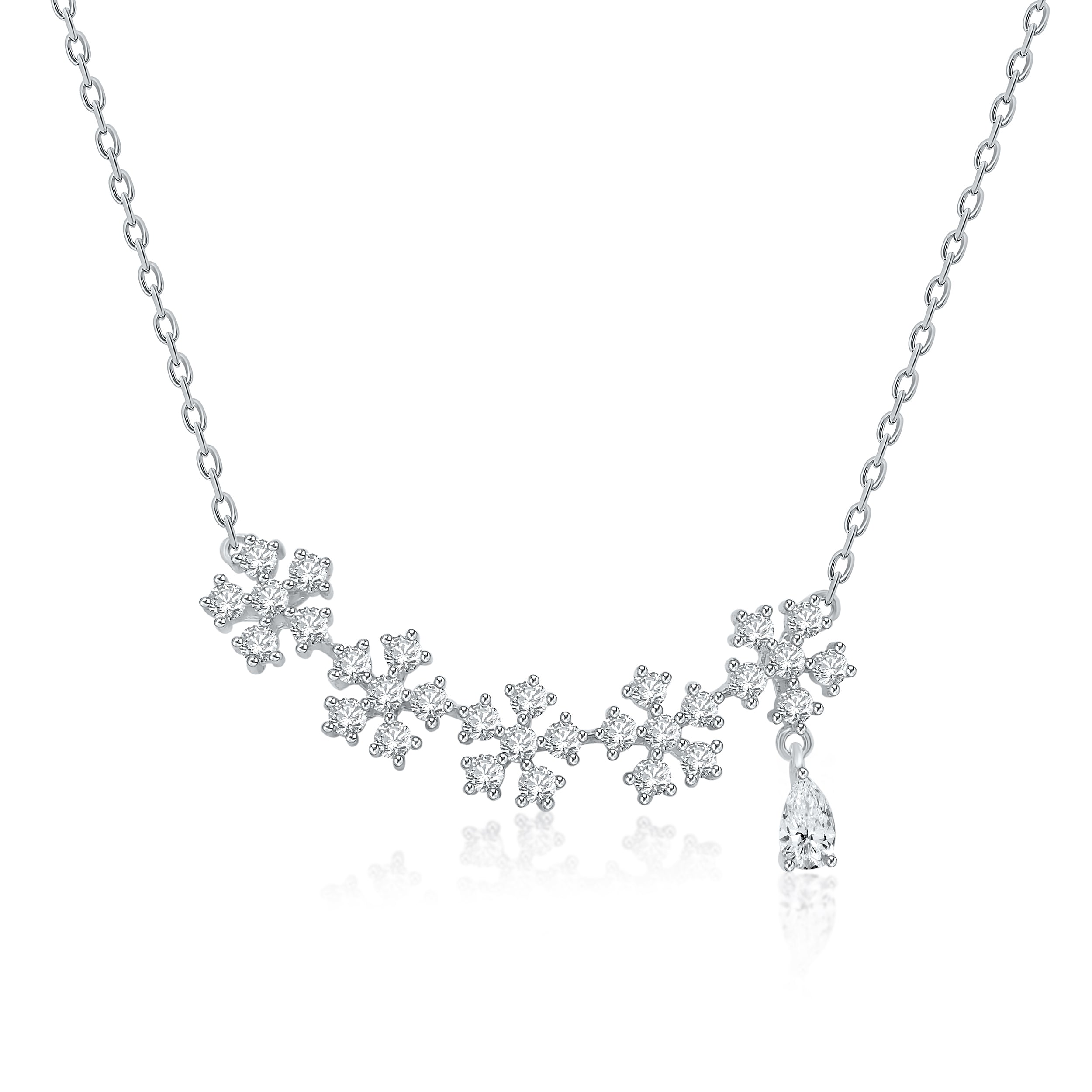 Flower Style Solitaire Pendant