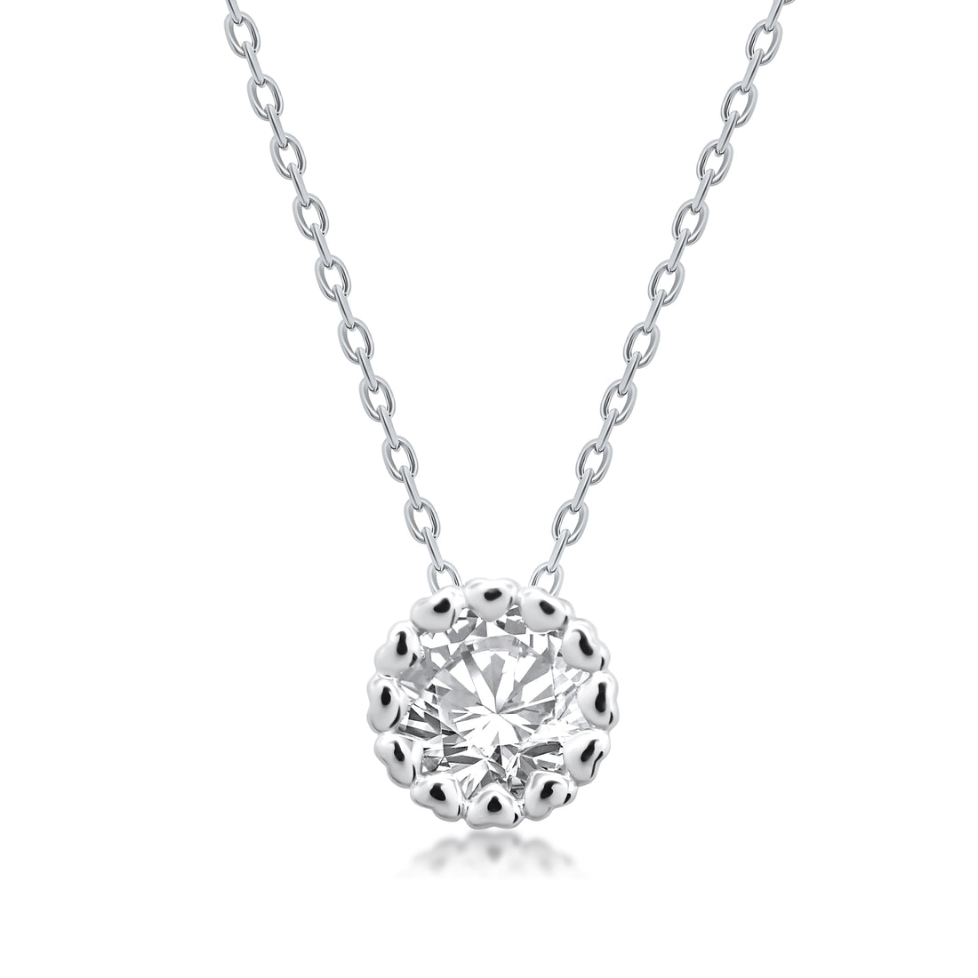 Classic Dazzling Solitaire Pendant