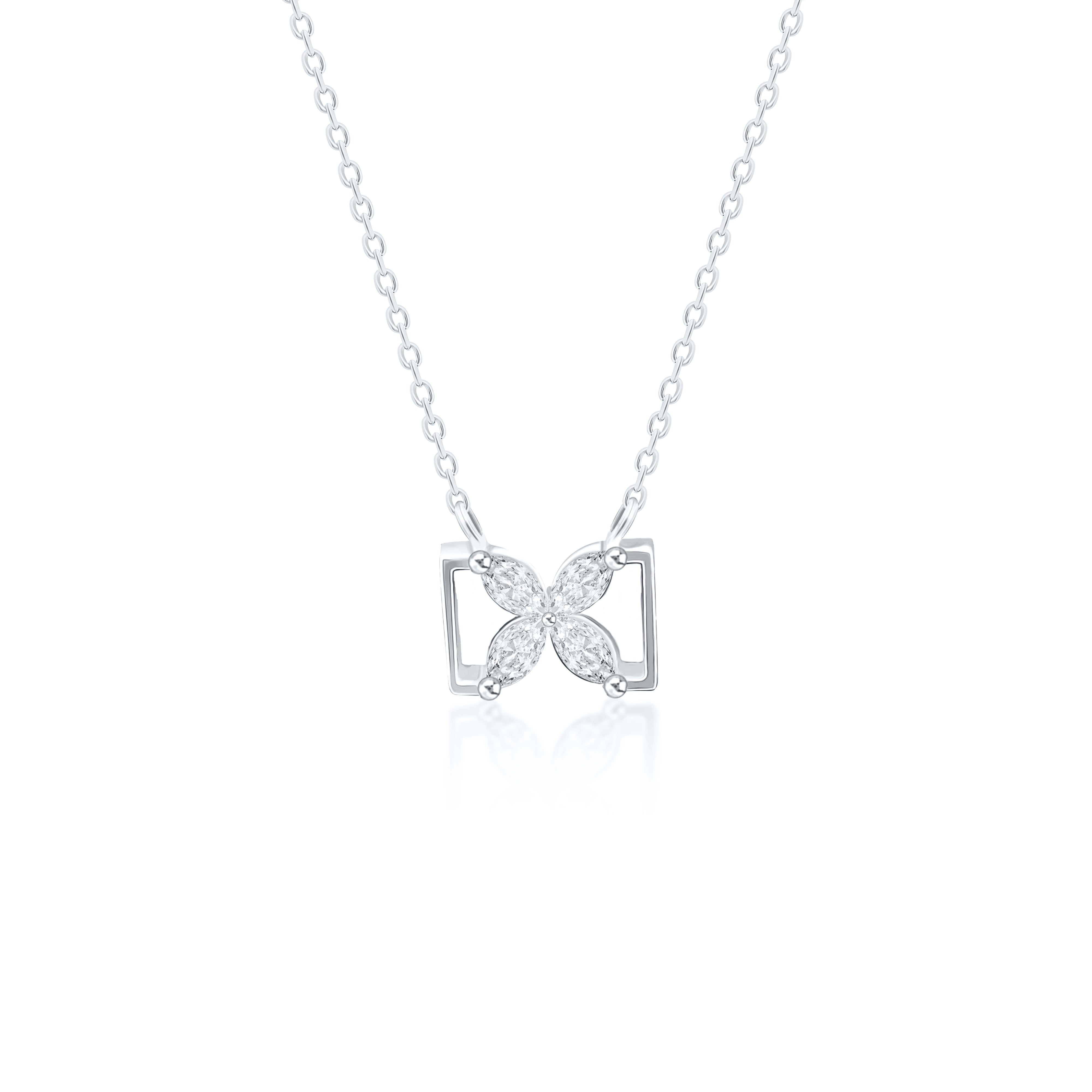 Butterfly Style Diamond Pendant