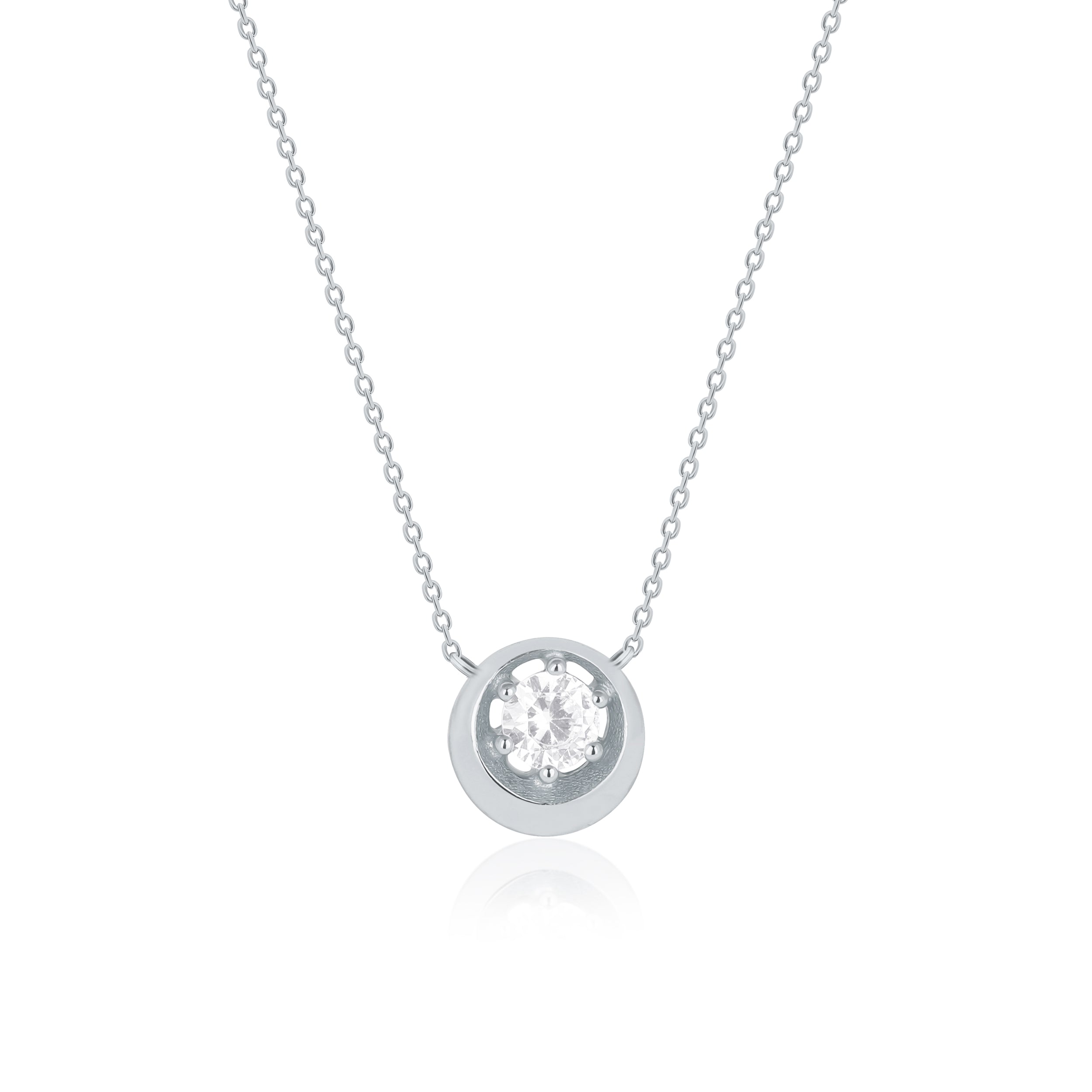Classic Pendant Big Solitaire