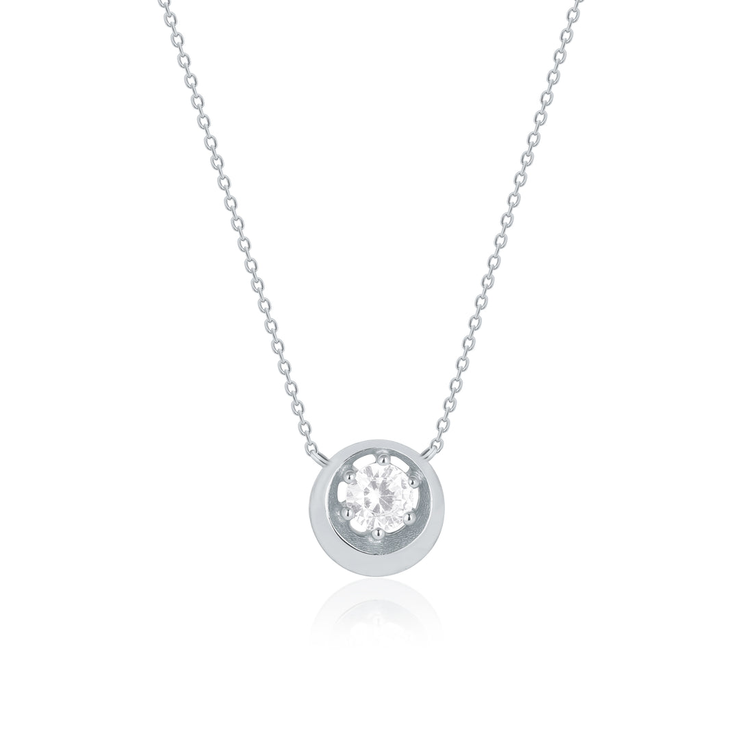 Classic Pendant Big Solitaire