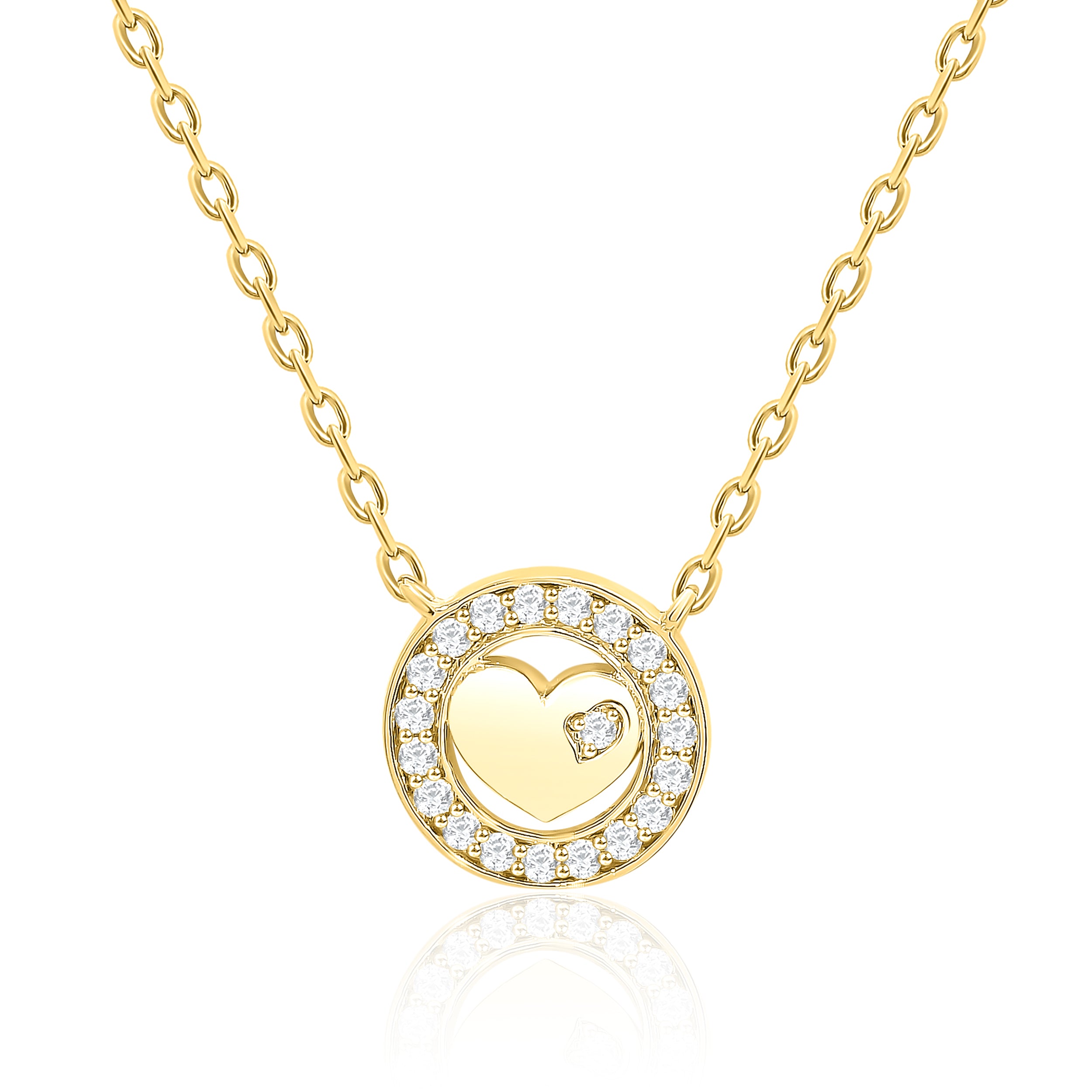 Round Style Heart Pendant