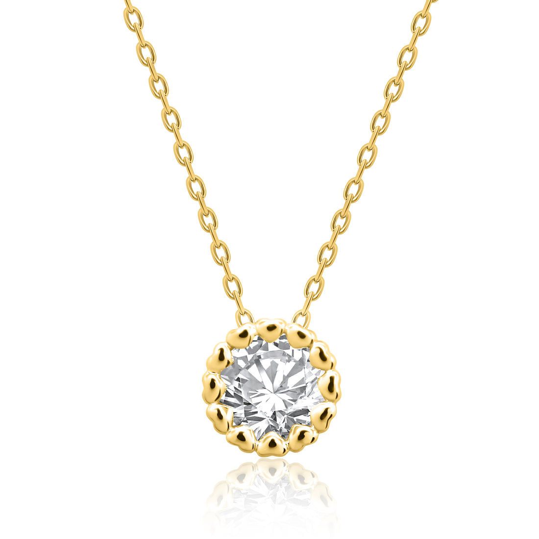 Classic Dazzling Solitaire Pendant