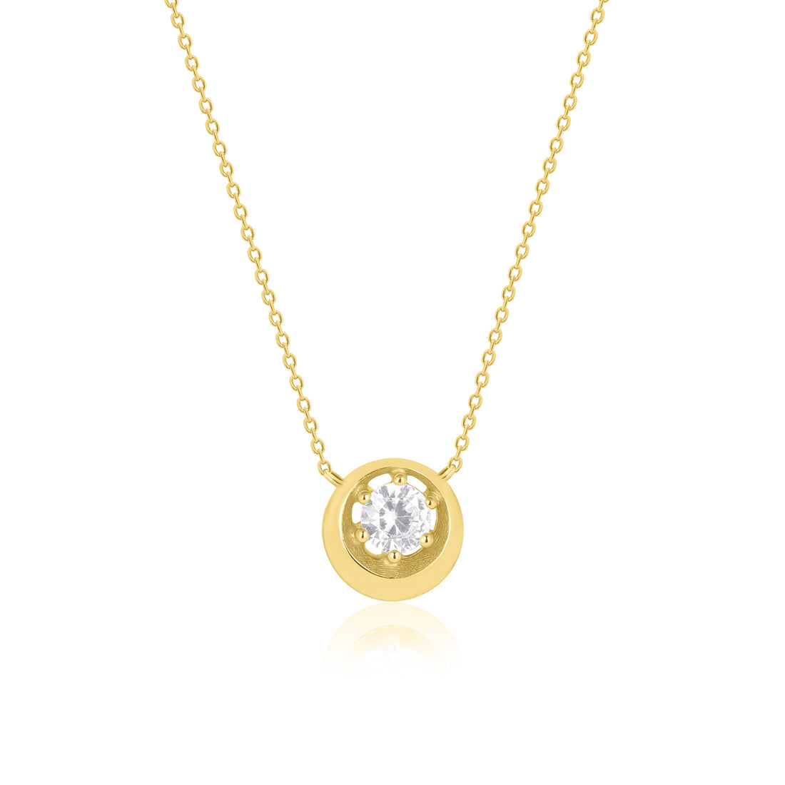 Classic Pendant Big Solitaire